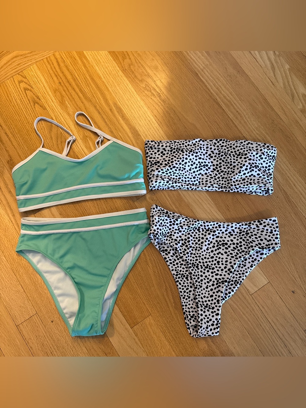 Bundle of two size small matching bikini sets